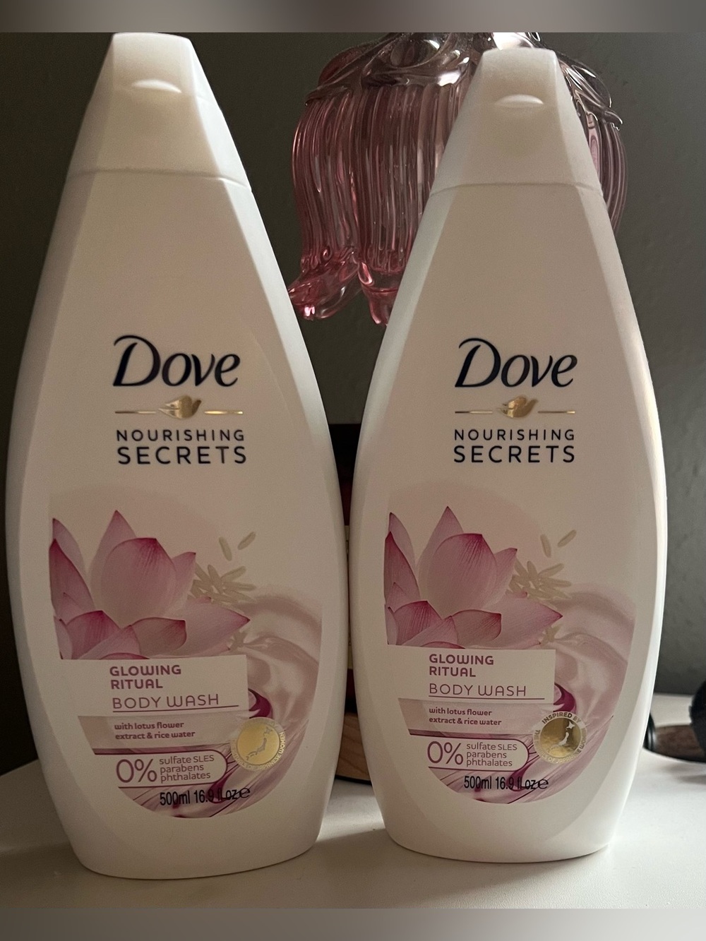 Dove Nourishing Secrets Glowing Ritual Body Wash With Lotus & Rice Water New!